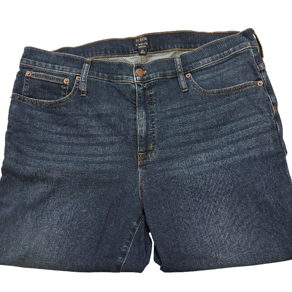 J.Crew 9” Mid-Rise Skinny Jeans – Size 34 - Picture 3 of 6